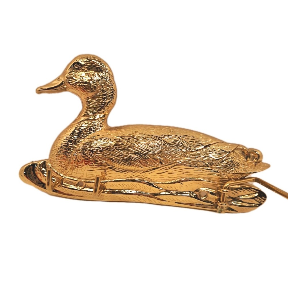Vintage AVON BRASS DUCK ACCESSORY KEY JEWELRY HOLDER-NEW IN BOX